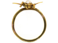 15ct Gold Diamond, Sapphire & Ruby Bee Ring