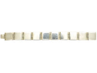 Silver & Two Colour Baltic Amber Bracelet