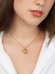 Edwardian 18ct Gold & Ruby Egg Pendant