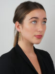 Early 19th Century Swiss Enamel Triple Gold Drop Earrings