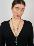9ct Gold Aventurine Beads Necklace