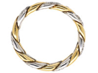 18ct White & Yellow Gold Ring set with Diamonds