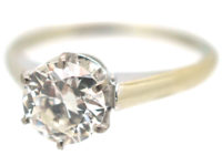 18ct White Gold Diamond Solitaire Ring