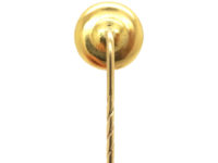 Art Deco 18ct Gold, Platinum & Mother of Pearl Tie Pin set with a Diamond