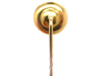 Art Deco 18ct Gold, Platinum & Mother of Pearl Tie Pin set with a Diamond