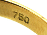 18ct Gold Ruby & Diamond Triple Twist Ring