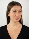 Edwardian Graduated Opal Bead Necklace with 9ct White Gold Clasp