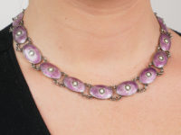 Silver & Enamel Necklace By J. Tostrup