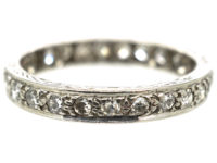 Art Deco Platinum & Diamond Eternity Ring