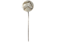 Edwardian Silver Tie Pin of a Horse's Head