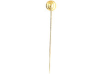 Art Deco 18ct Gold, Platinum & Mother of Pearl Tie Pin set with a Diamond