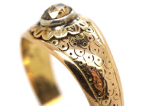 15ct Gold & Rose Diamond Ring Dated 1842