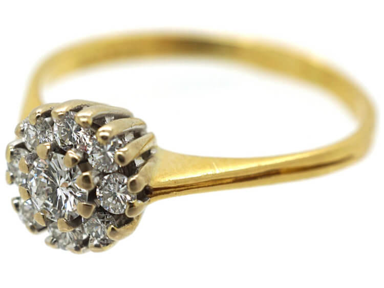 18ct Gold & Diamond Cluster Ring