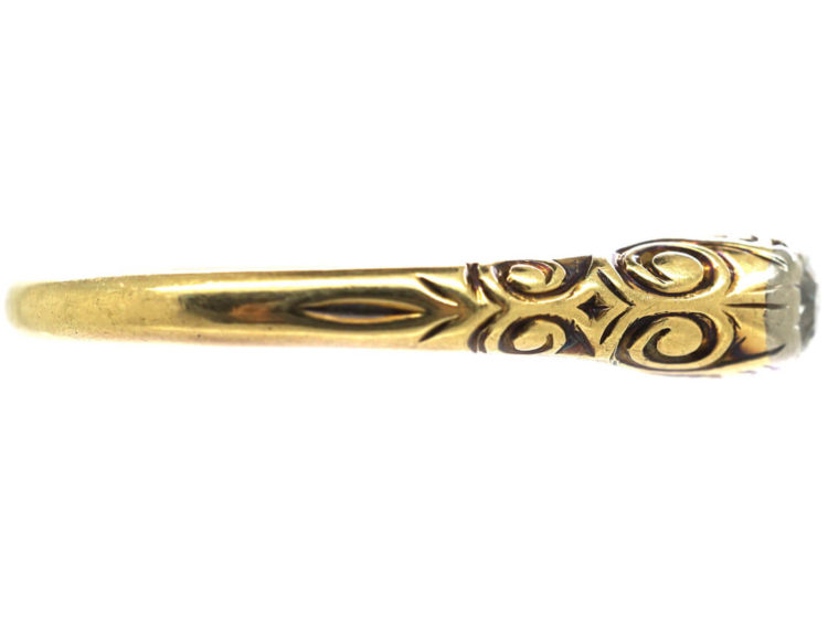 Art Deco 14ct Gold & Diamond Ring