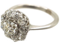 18ct White Gold Diamond Cluster Ring