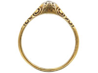 Art Deco 14ct Gold & Diamond Ring