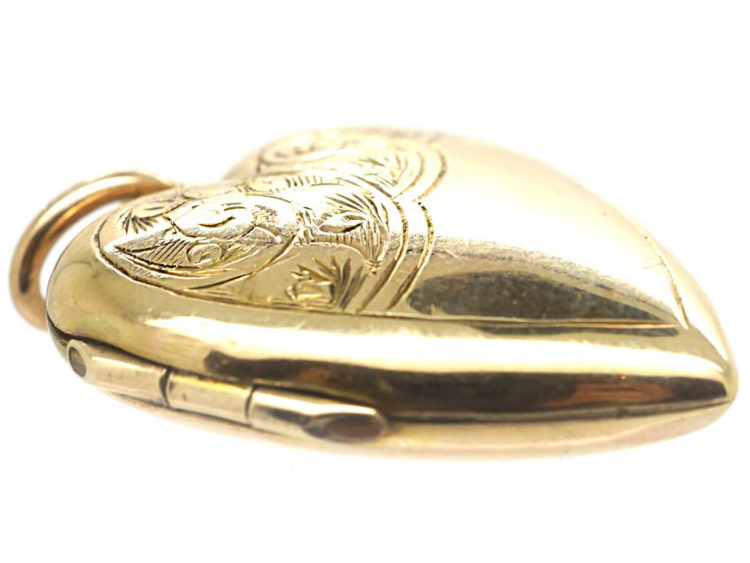 9ct Back & Front Heart Locket