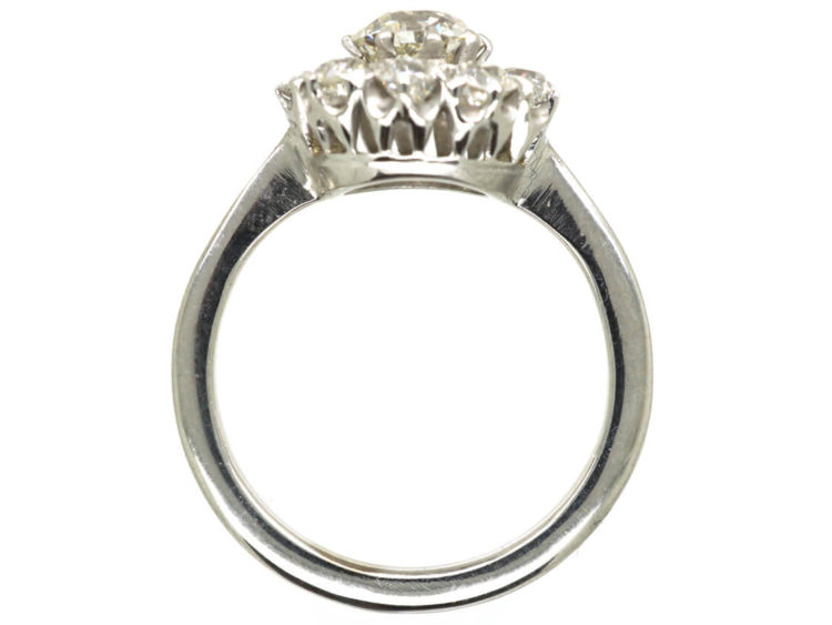 18ct White Gold Diamond Cluster Ring