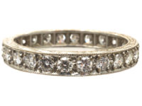 18ct White Gold & Diamond Eternity Ring