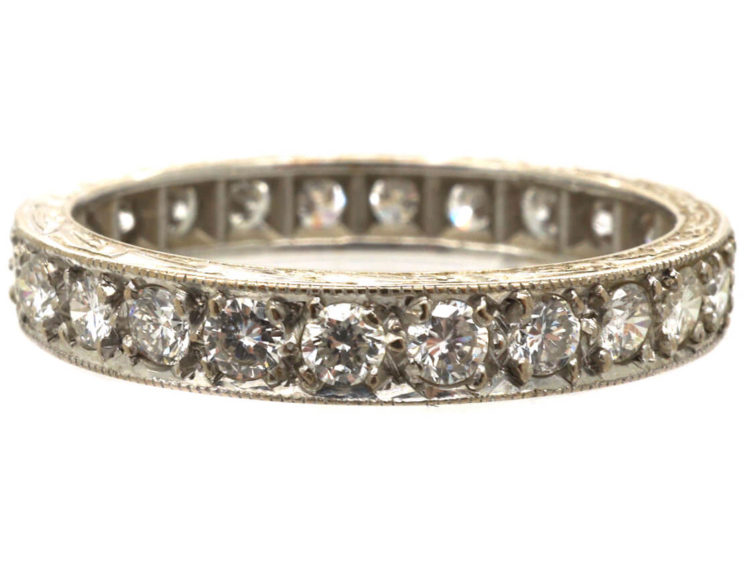 18ct White Gold & Diamond Eternity Ring