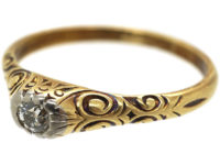 Art Deco 14ct Gold & Diamond Ring