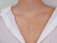 Art Deco Diamond Pendant in Original Case