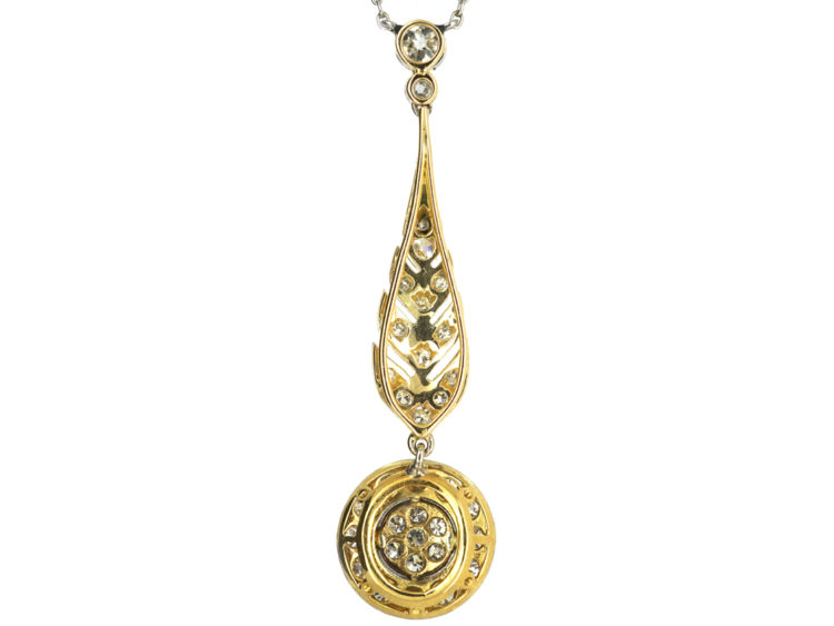 Art Deco Diamond Pendant in Original Case