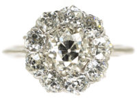 18ct White Gold Diamond Cluster Ring