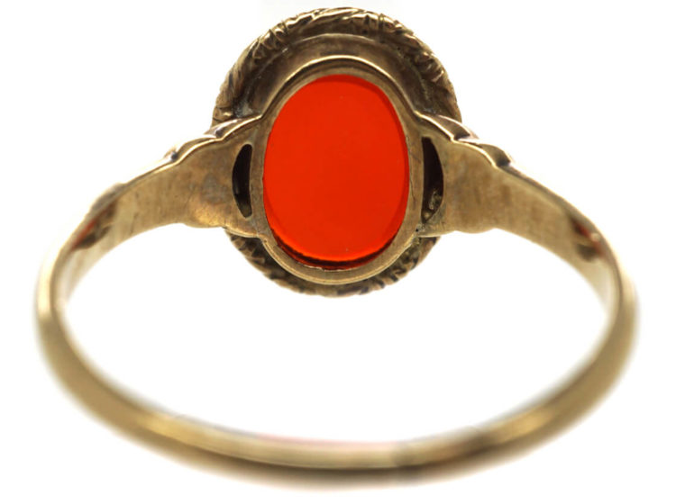 Early 20th Century Gold & Carnelian Signet Ring