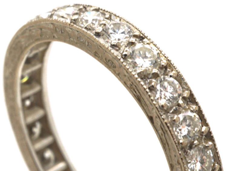 18ct White Gold & Diamond Eternity Ring