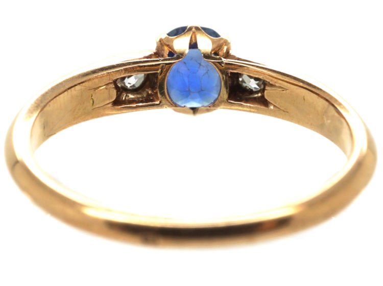 Edwardian 18ct Gold, Sapphire & Diamond Ring