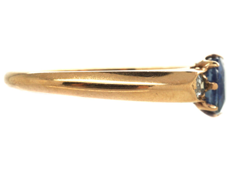 Edwardian 18ct Gold, Sapphire & Diamond Ring