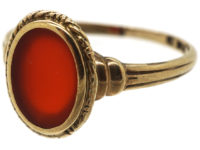 Early 20th Century Gold & Carnelian Signet Ring