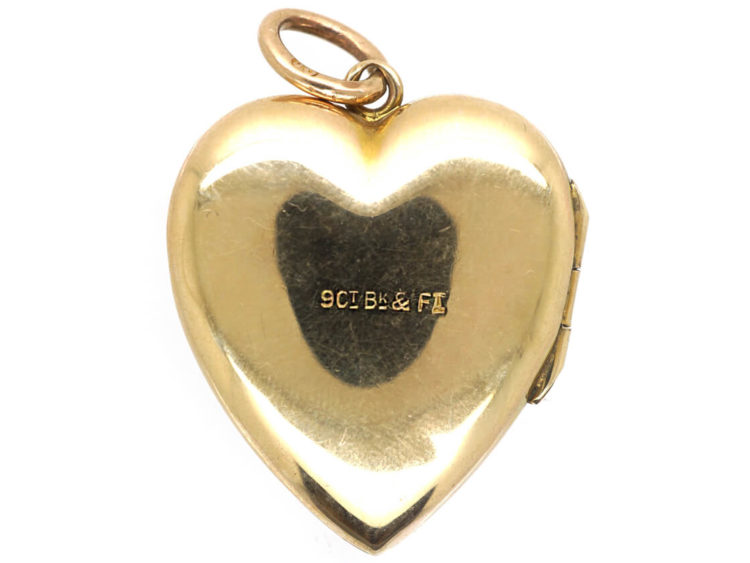 9ct Back & Front Heart Locket