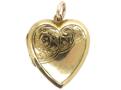 9ct Back & Front Heart Locket