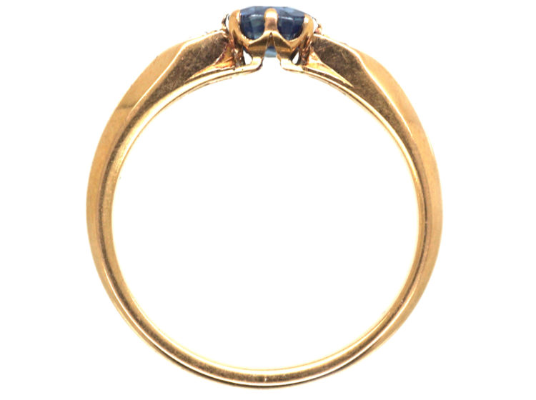 Edwardian 18ct Gold, Sapphire & Diamond Ring
