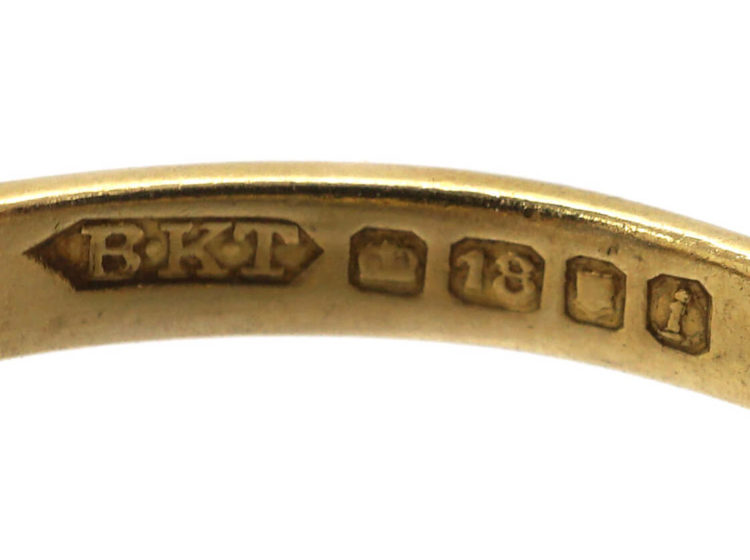 18ct Gold & Platinum, Ceylon Sapphire & Diamond Ring