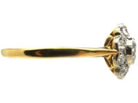 Edwardian 18ct Gold & Platinum, Diamond Daisy Cluster Ring