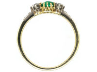 14ct Gold, Emerald & Diamond Ring
