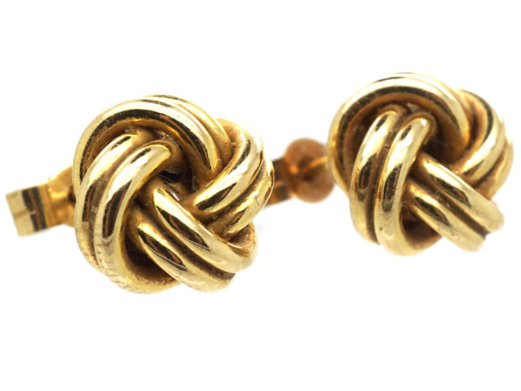 9ct Gold Knot Earrings