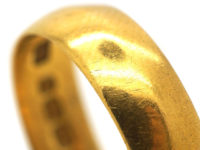 Victorian 22ct Gold Wide Wedding Band