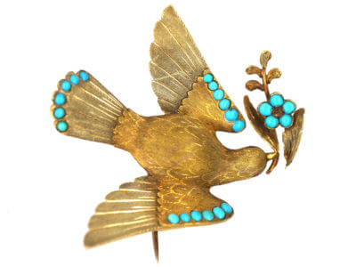 Antique jewellery dove