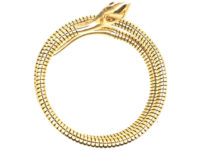 9ct Gold Snake Bangle