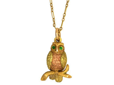 Antique jewellery owl