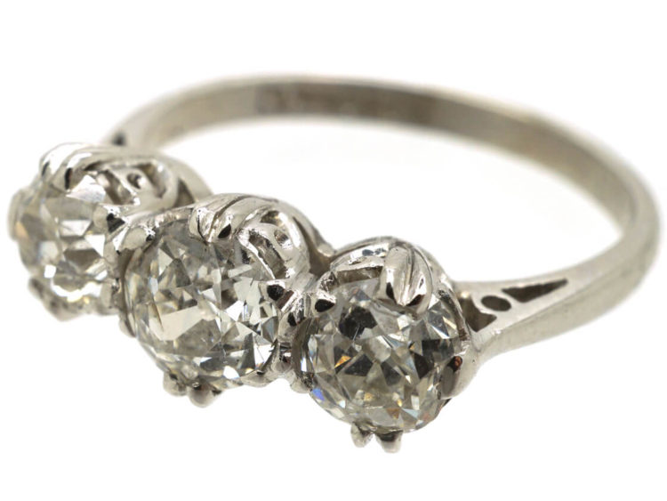 18ct Gold Three Stone Diamond Ring