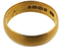 Victorian 22ct Gold Wide Wedding Band