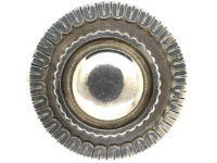 Victorian Round Silver Brooch with Locket Back