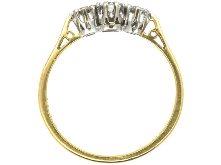 18ct Gold Three Stone Diamond Ring