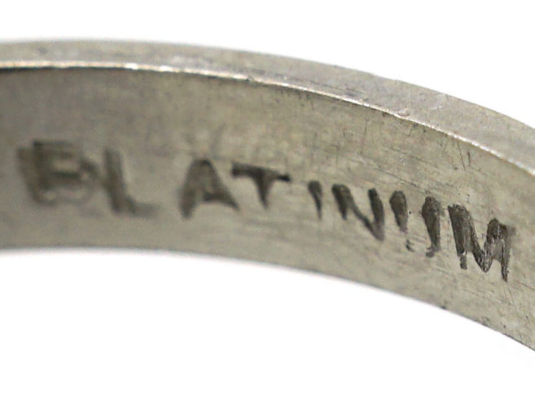 Art Deco Platinum Wedding Band
