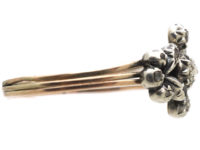 Georgian Triple Band Rose Diamond Opening Ring